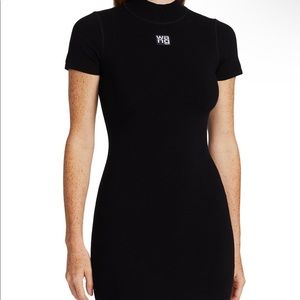 Black fitted mini dress